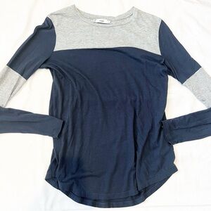 Vince Colorblock Long Sleeve Tee Size XS